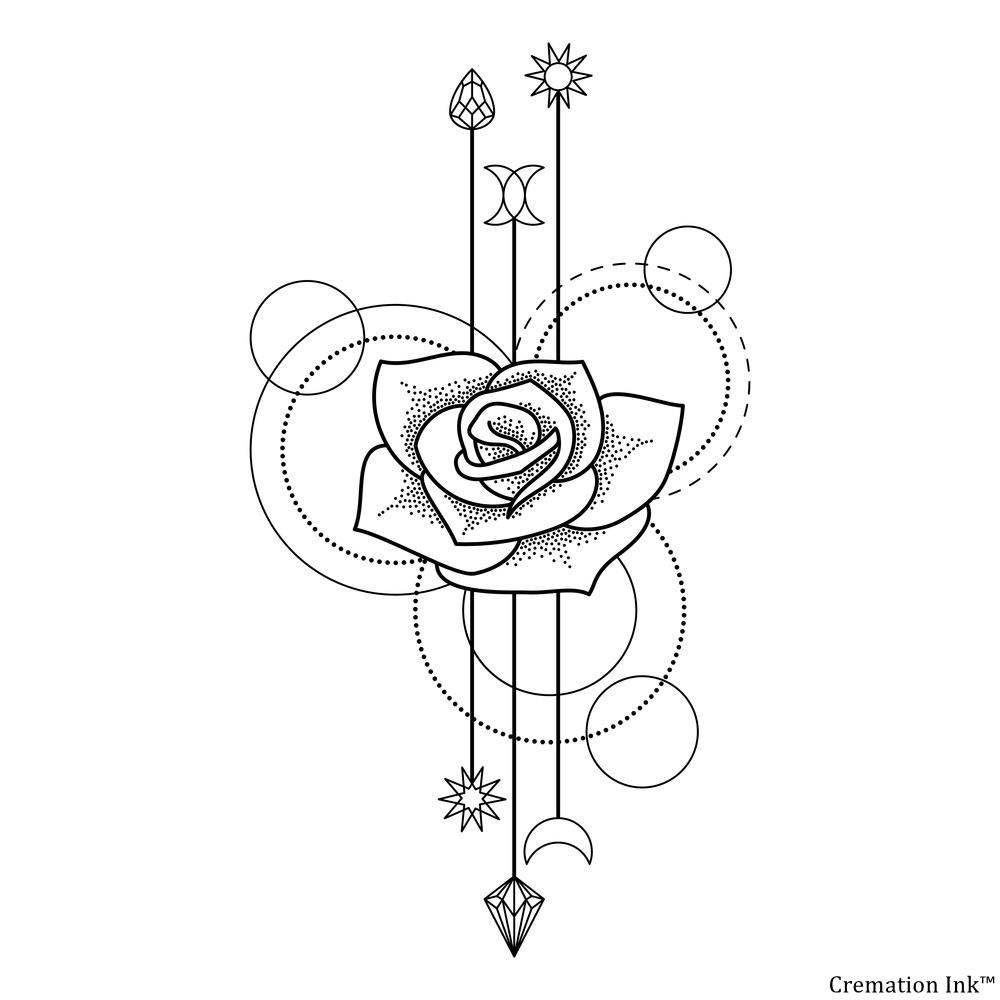 contemporary memorial ashes tattoo ideas (4)
