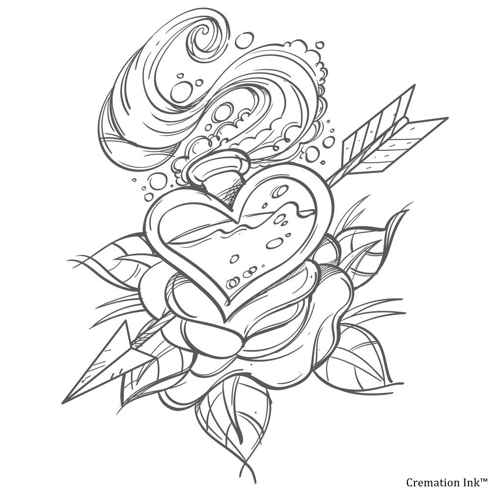 contemporary memorial ashes tattoo ideas (7)