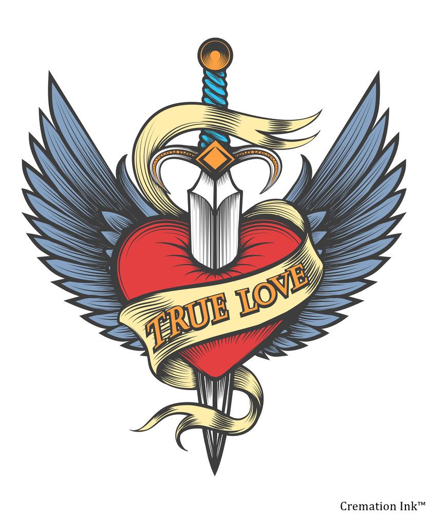 memorial tattoo angel wings