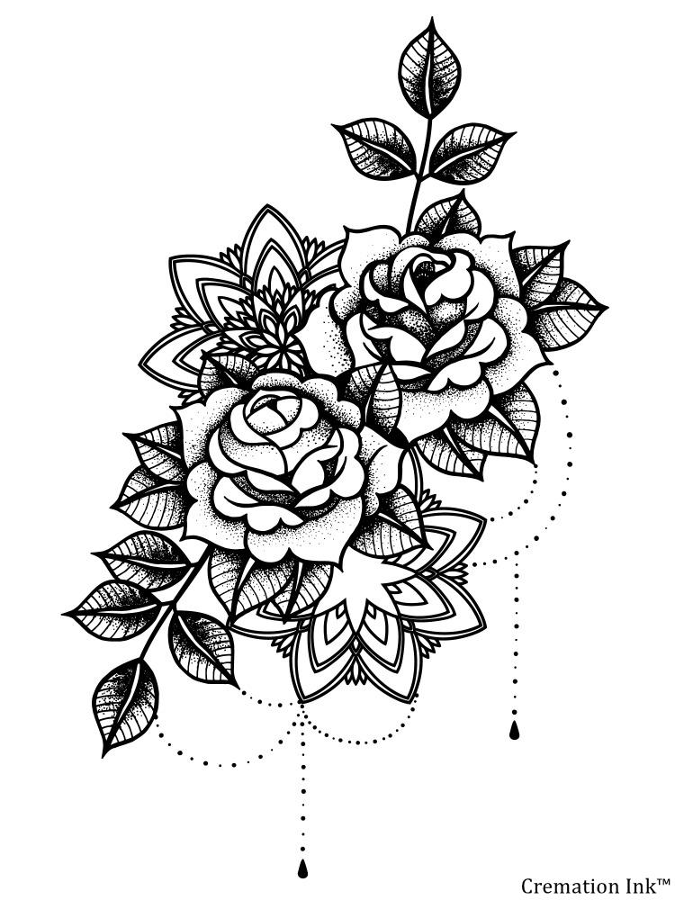 rose memorial tattoo ideas (7)