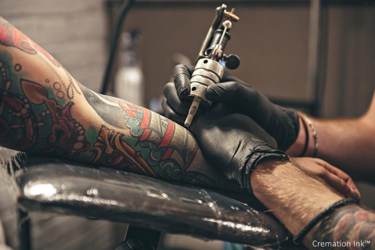 tattoo ink with ashes