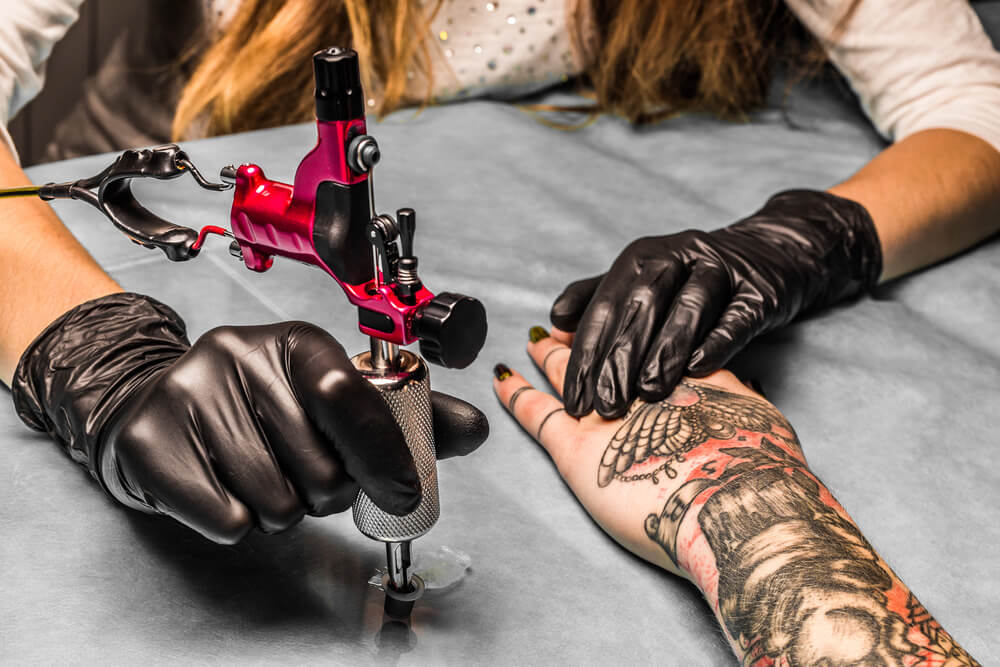 tattoos with dog ashes in