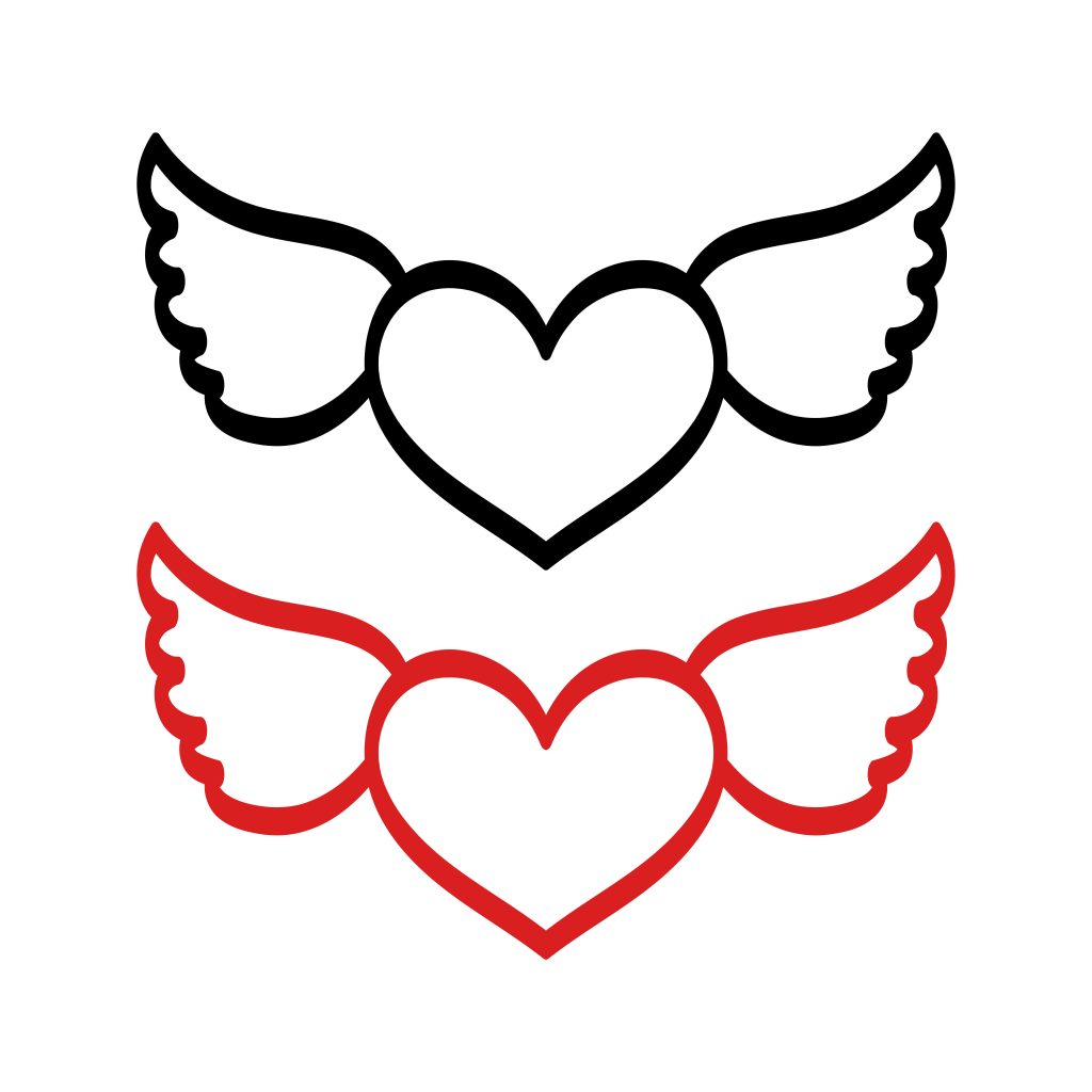 angel wings memorial tattoo design 4