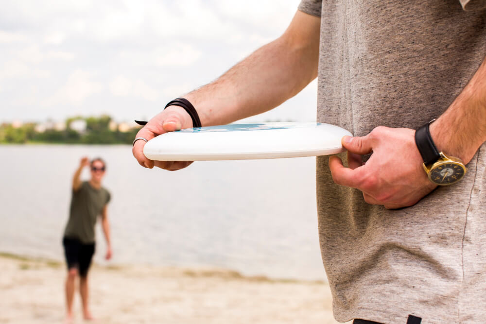 cremation ashes into frisbee
