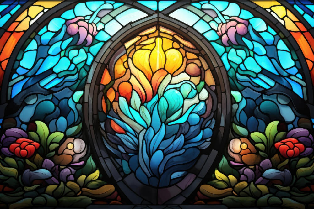 using cremation ashes in stained glass window